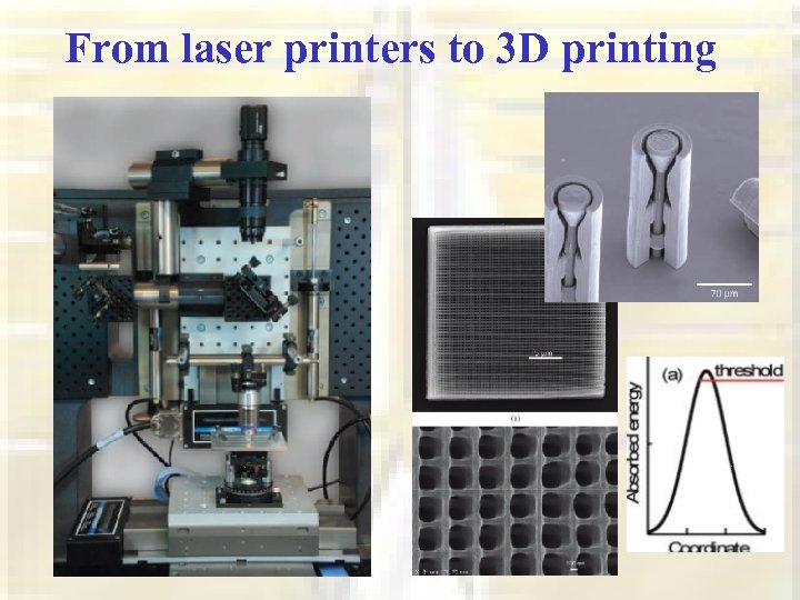 From laser printers to 3 D printing 