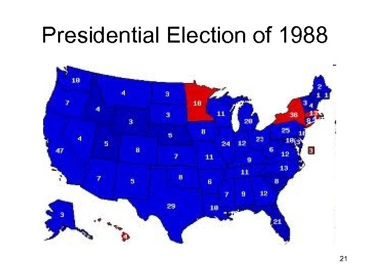 Presidential Election of 1988 21 