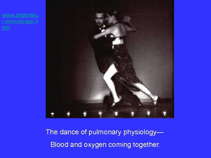 www. argentou r. com/tangoi. h tml The dance of pulmonary physiology— Blood and oxygen
