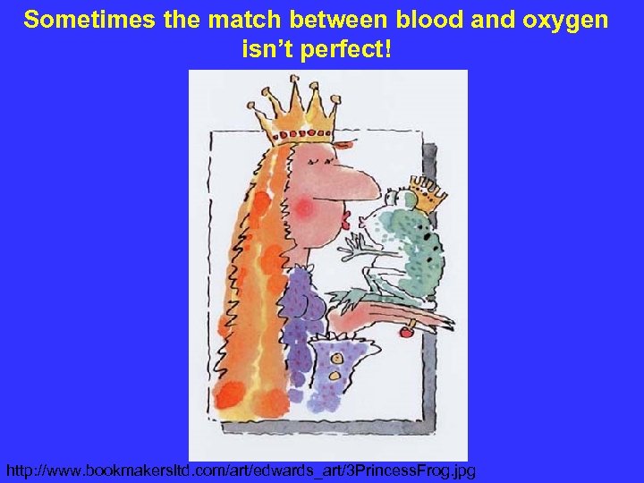 Sometimes the match between blood and oxygen isn’t perfect! http: //www. bookmakersltd. com/art/edwards_art/3 Princess.