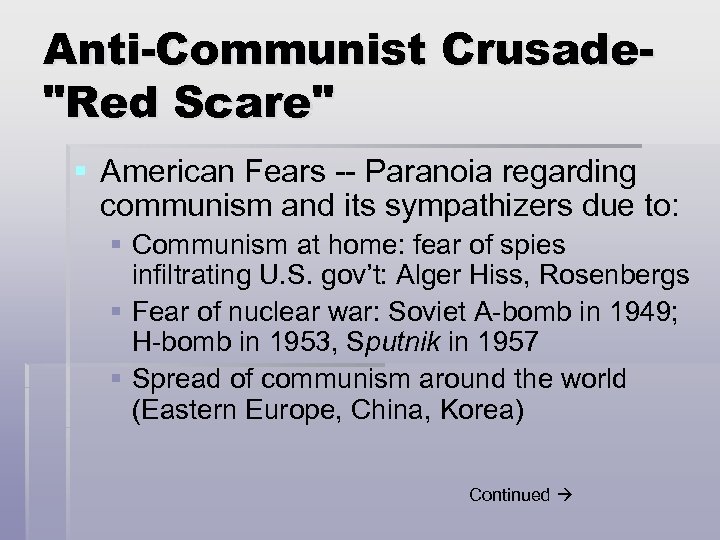 Anti-Communist Crusade