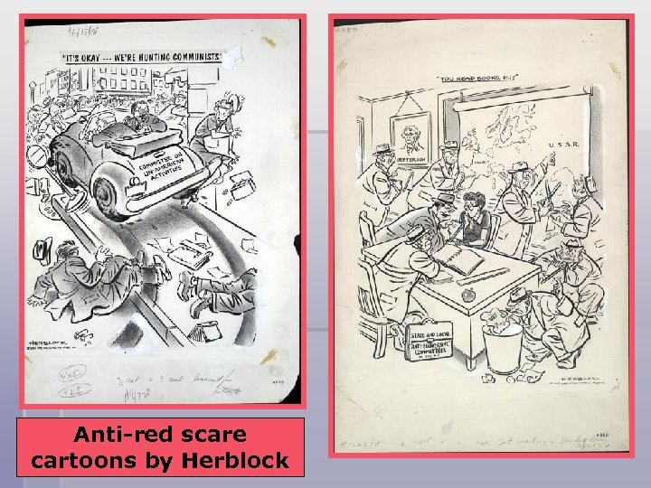 Anti-red scare cartoons by Herblock 