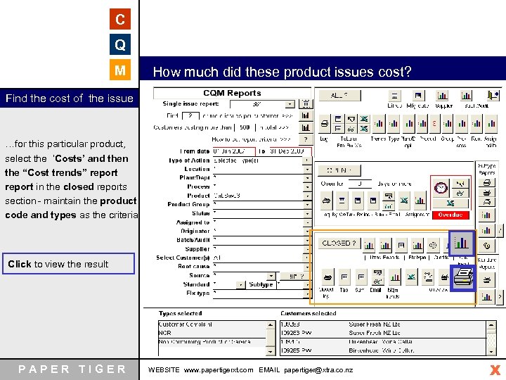 C Q M How much did these product issues cost? Find the cost of