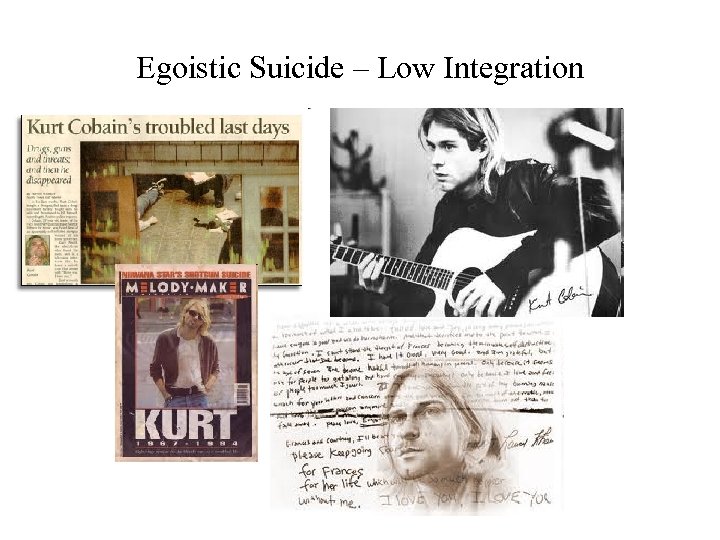 Egoistic Suicide – Low Integration 