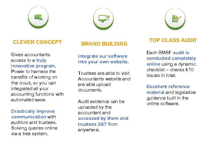 CLEVER CONCEPT BRAND BUILDING Gives accountants access to a truly innovative program. Power to