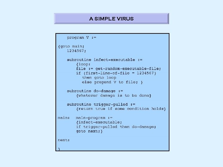 A SIMPLE VIRUS 