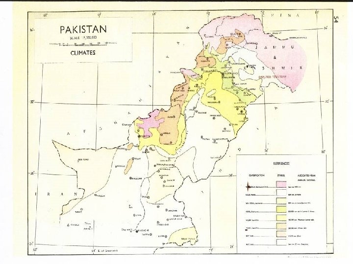 Climate Change Scenario Pakistan Projected temperature during 2020’s is expected to rise 1. 31