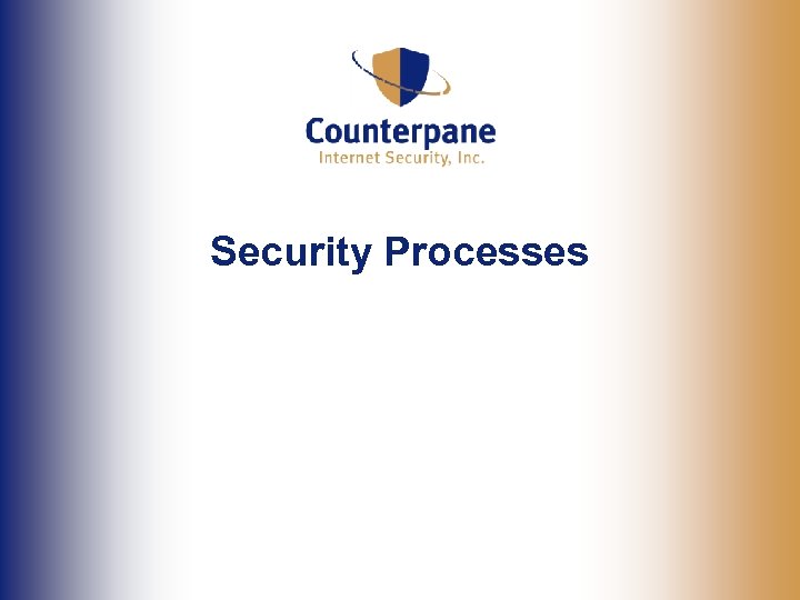 Security Processes 