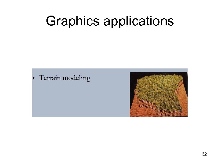 Graphics applications 32 