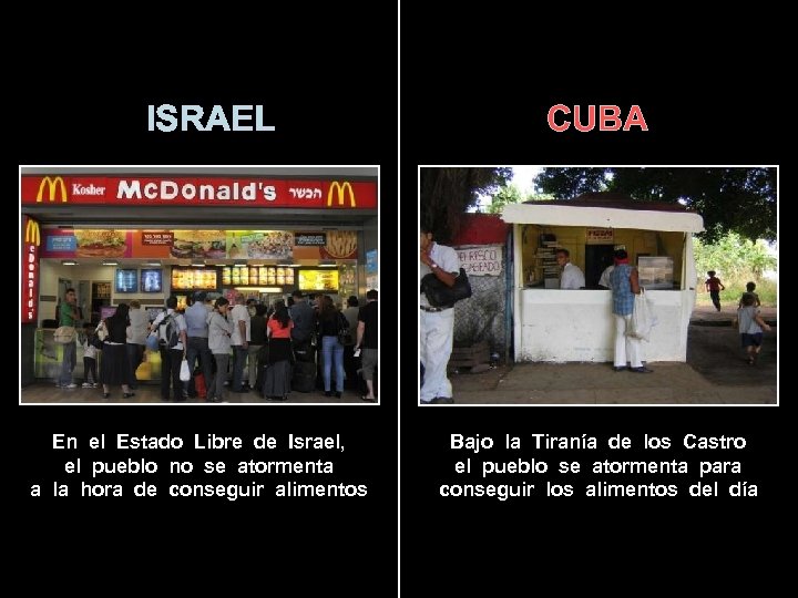 ISRAEL En el Estado Libre de Israel, el pueblo no se atormenta a la