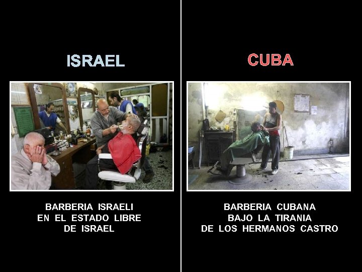 ISRAEL BARBERIA ISRAELI EN EL ESTADO LIBRE DE ISRAEL CUBA BARBERIA CUBANA BAJO LA