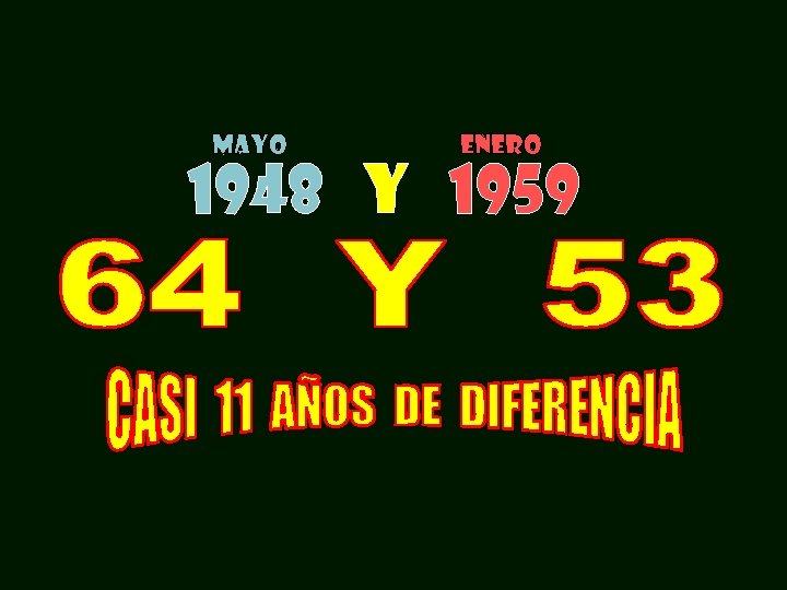 MAYO ENERO 1948 Y 1959 