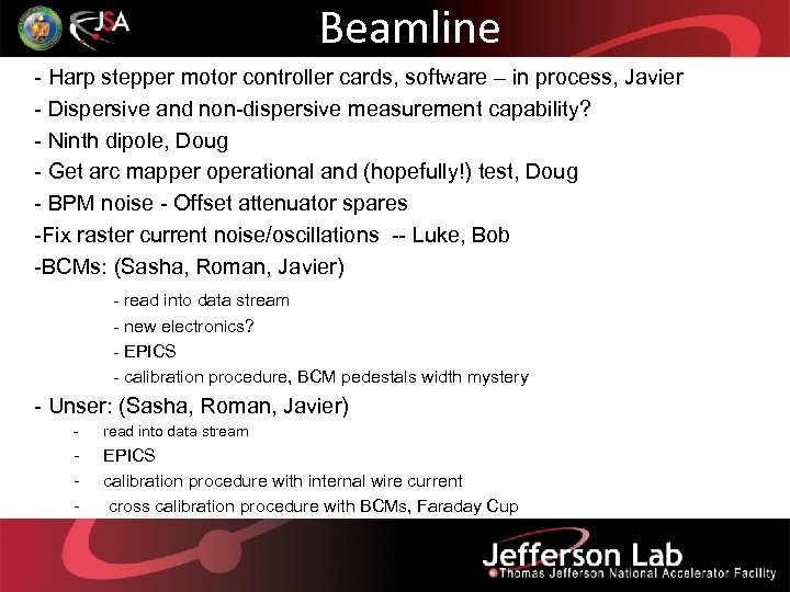 Beamline - Harp stepper motor controller cards, software – in process, Javier - Dispersive