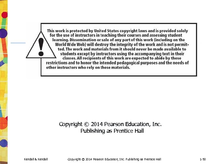 Copyright © 2014 Pearson Education, Inc. Publishing as Prentice Hall Kendall & Kendall Copyright