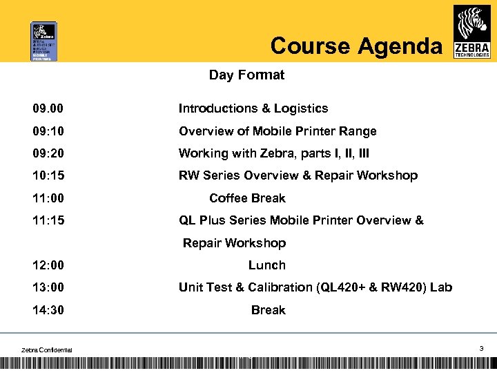 Course Agenda Day Format 09. 00 Introductions & Logistics 09: 10 Overview of Mobile