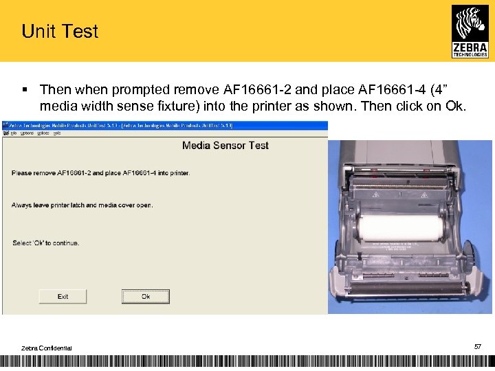 Unit Test § Then when prompted remove AF 16661 -2 and place AF 16661