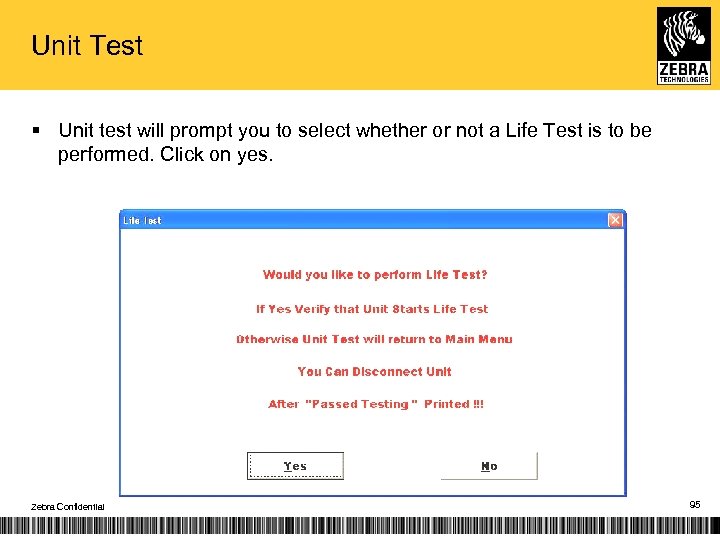 Unit Test § Unit test will prompt you to select whether or not a