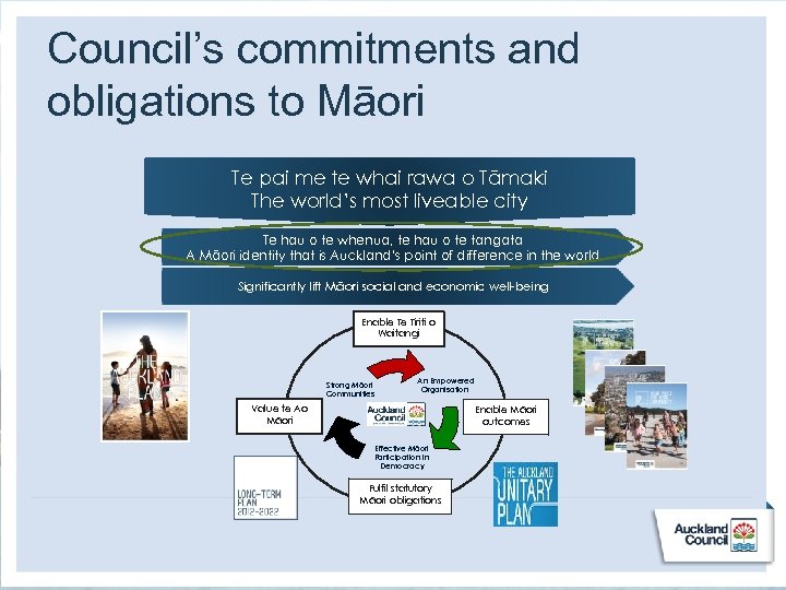 Council’s commitments and obligations to Māori Te pai me te whai rawa o Tāmaki