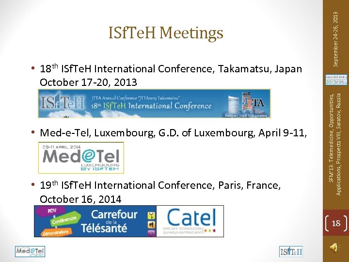  • Med-e-Tel, Luxembourg, G. D. of Luxembourg, April 9 -11, 2014 • 19