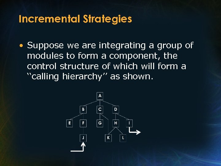 Incremental Strategies • Suppose we are integrating a group of modules to form a