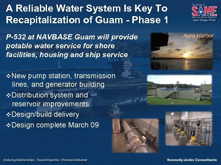 A Reliable Water System Is Key To Recapitalization of Guam - Phase 1 P-532