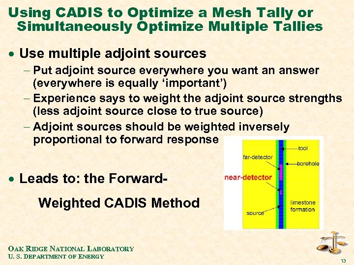 Using CADIS to Optimize a Mesh Tally or Simultaneously Optimize Multiple Tallies · Use