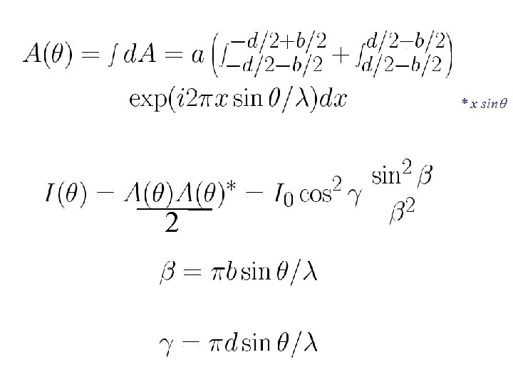 Phase=(2π/ ) * x sin 2 