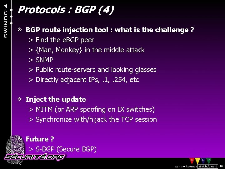 Protocols : BGP (4) » BGP route injection tool : what is the challenge