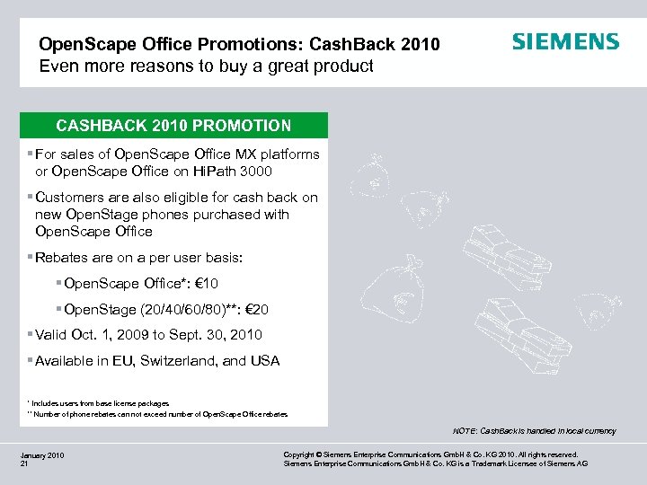 Open. Scape Office Promotions: Cash. Back 2010 Even more reasons to buy a great