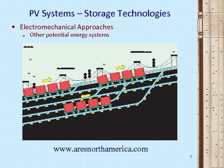 PV Systems – Storage Technologies • Electromechanical Approaches o Other potential energy systems www.