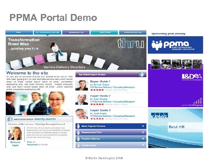 PPMA Portal Demo © Martin Reddington 2009 