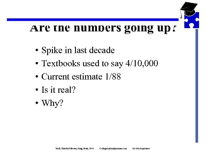 Are the numbers going up? • • • Spike in last decade Textbooks used