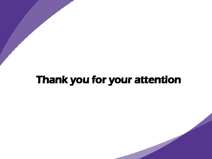 Thank you for your attention 
