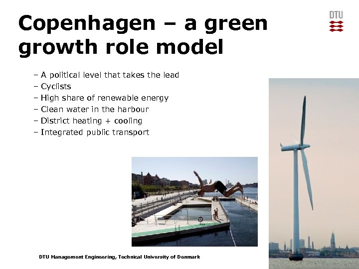 Copenhagen – a green growth role model – A political level that takes the