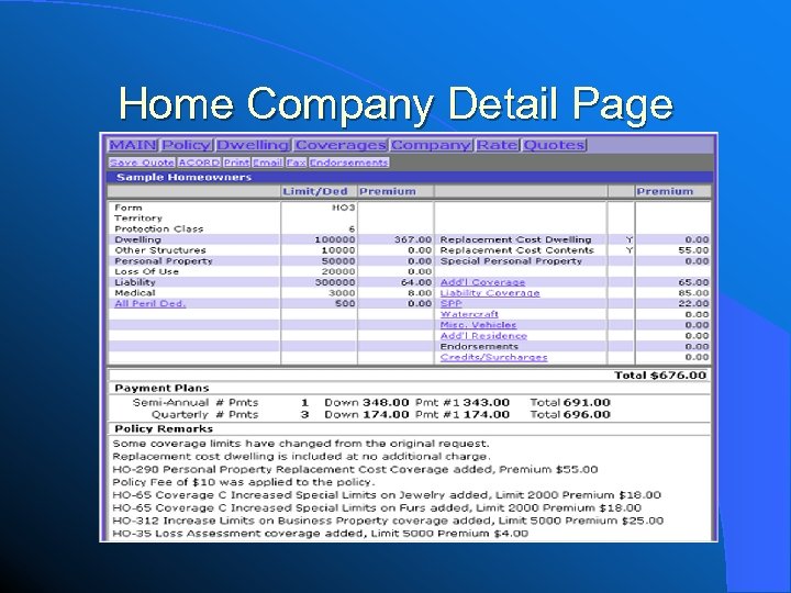 Home Company Detail Page 