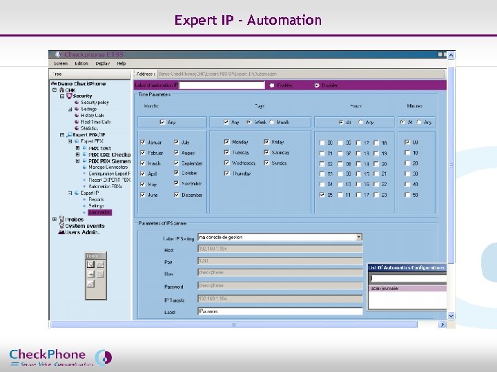 Expert IP - Automation Page 29 CHECKPHONE_PPT_131205_FR. ppt 