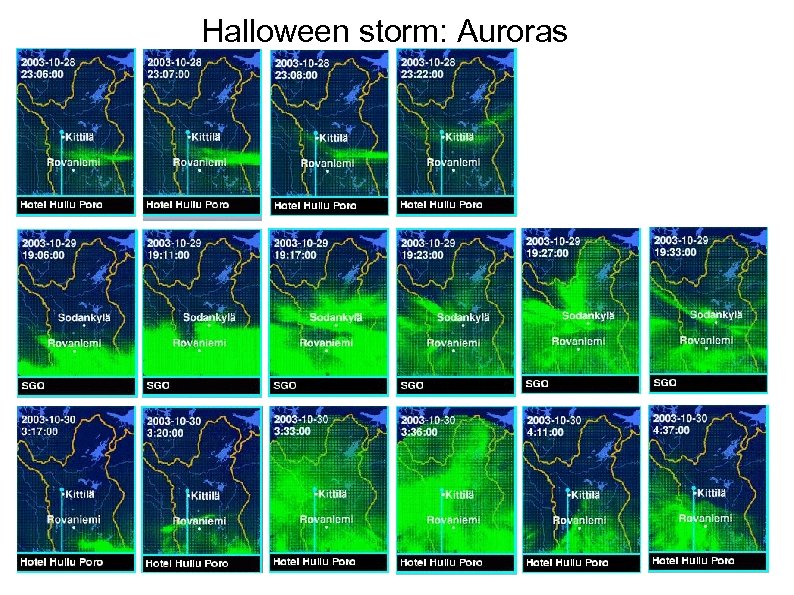 Halloween storm: Auroras 