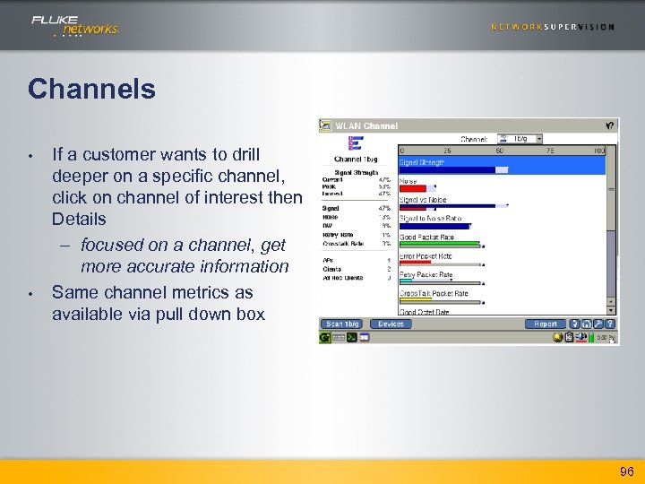 Channels • • If a customer wants to drill deeper on a specific channel,