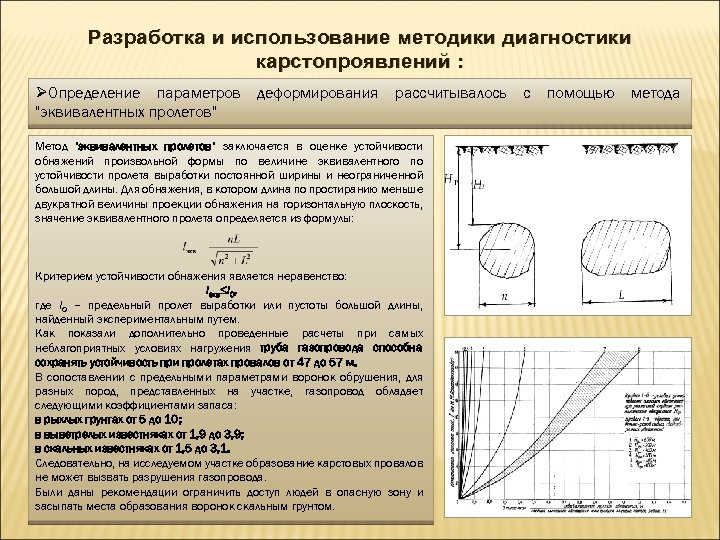 Разработка и использование методики диагностики карстопроявлений : ØОпределение параметров 