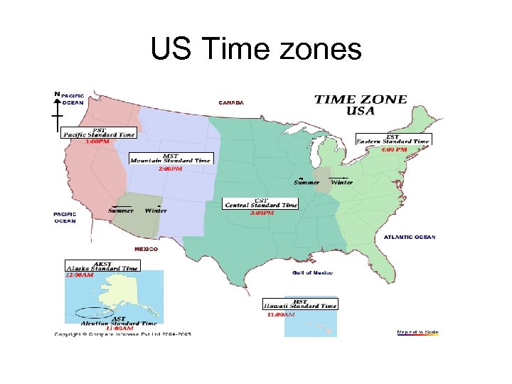 US Time zones 