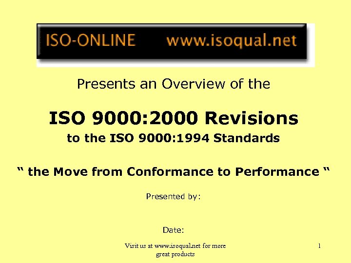 Presents an Overview of the ISO 9000: 2000 Revisions to the ISO 9000: 1994