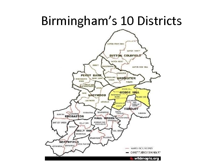 Birmingham’s 10 Districts 