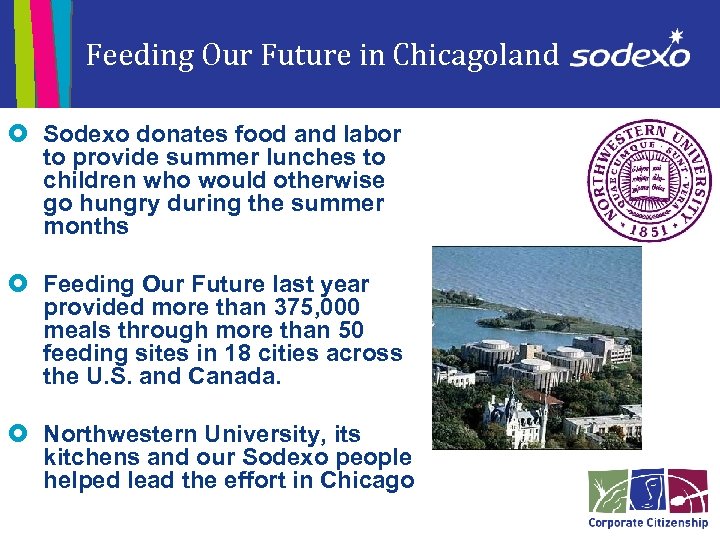Feeding Our Future in Chicagoland £ Sodexo donates food and labor to provide summer