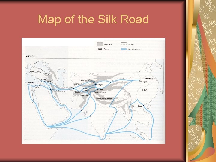 Map of the Silk Road 