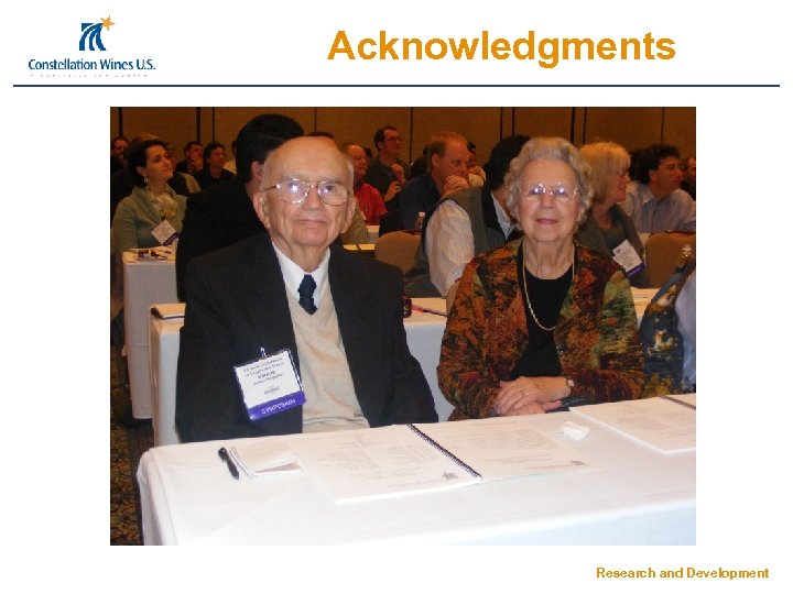 Acknowledgments Research and Development 