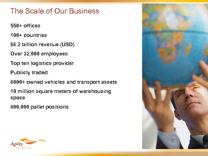 The Scale of Our Business 550+ offices 100+ countries $6. 2 billion revenue (USD)