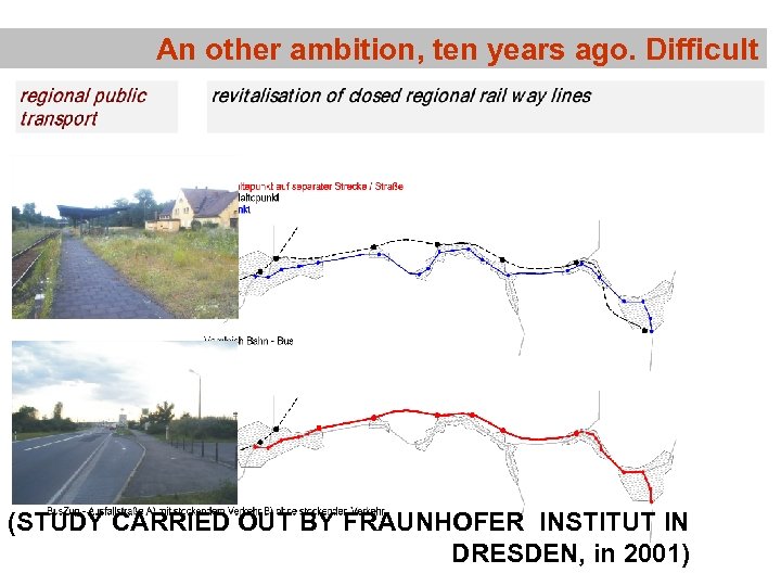  An other ambition, ten years ago. Difficult (STUDY CARRIED OUT BY FRAUNHOFER INSTITUT