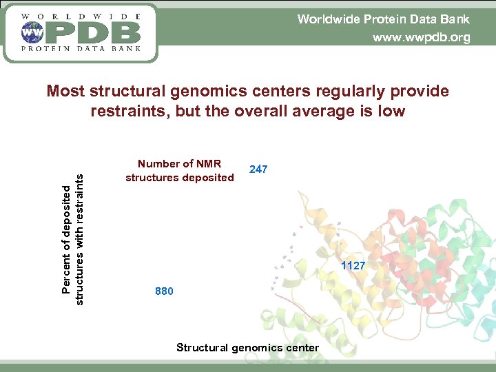 Worldwide Protein Data Bank www. wwpdb. org Percent of deposited structures with restraints Most