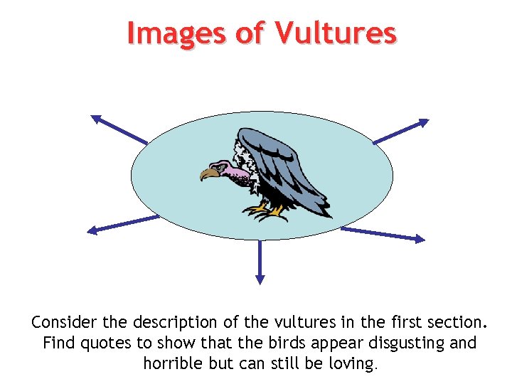 Images of Vultures Consider the description of the vultures in the first section. Find