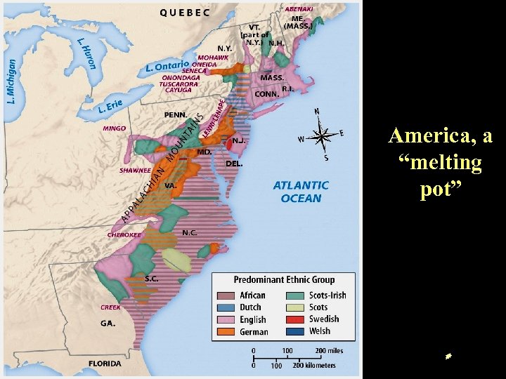 America, a “melting pot” 